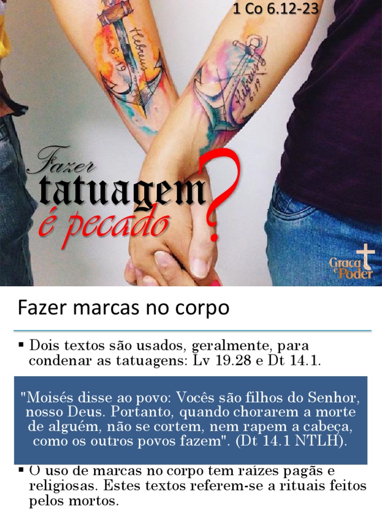 Tatuagens: Pecado ou Liberdade Cristã? | PDF | Tatuagem | Santo