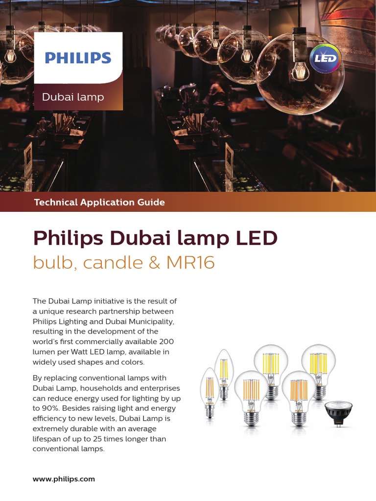 Datasheet+Philips+Dubai+Lamp+(170320_v2) Electrical Equipment Glass