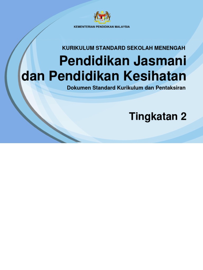 Dskp Kssm Pendidikan Jasmani