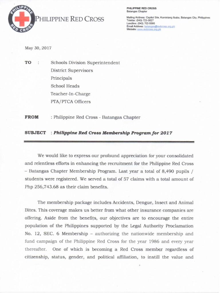 Red Cross Membership Fee | PDF