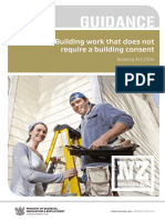Building Work Consent Not Required Guidance
