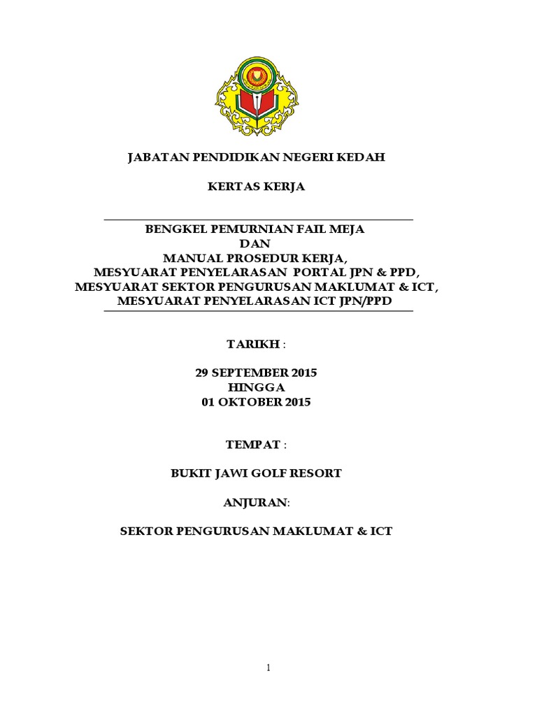 Bengkel Fail Meja Pdf