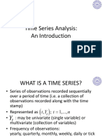 Time Series Analysis Introduction