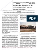 Influence of P-Delta effect on reinforced concrete buildings with vertical irregularity - A Review