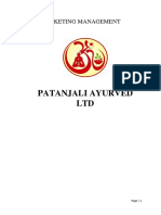 Patanjali Ayurved LTD: Marketing Management