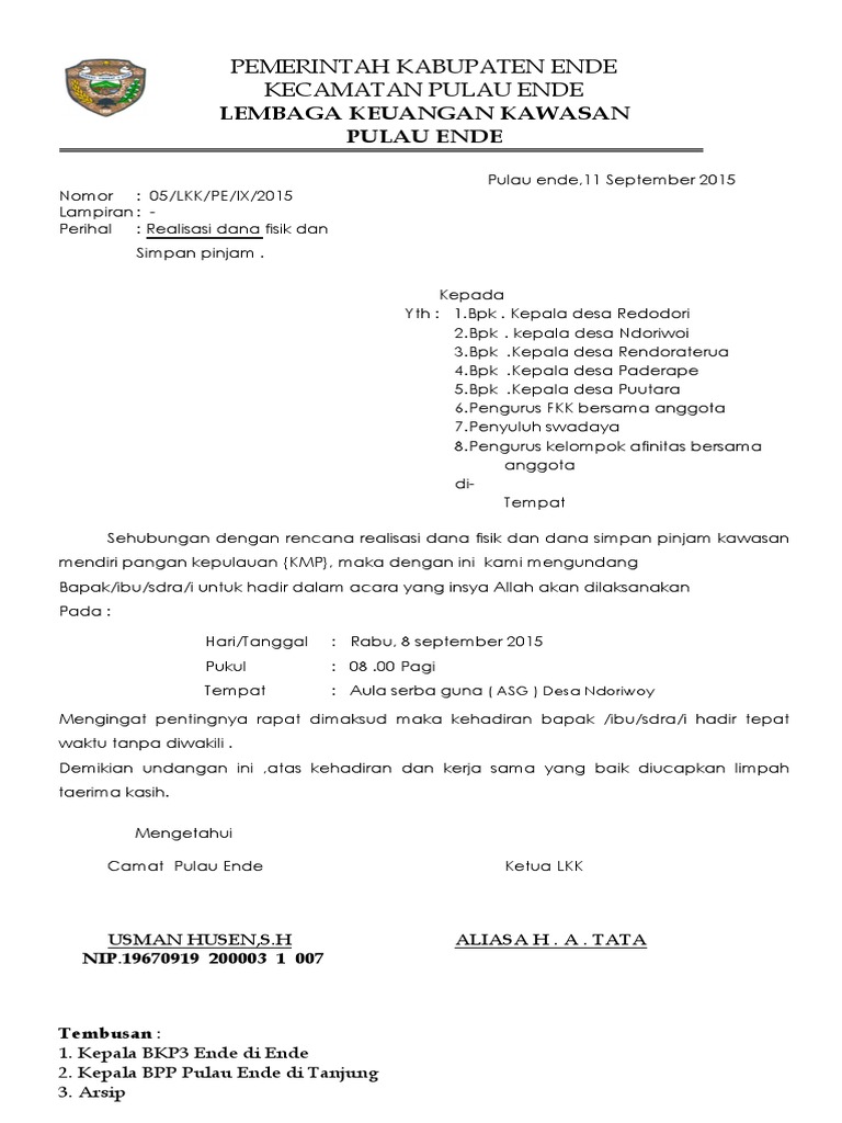 460 Contoh Undangan Bpd Gratis Terbaru