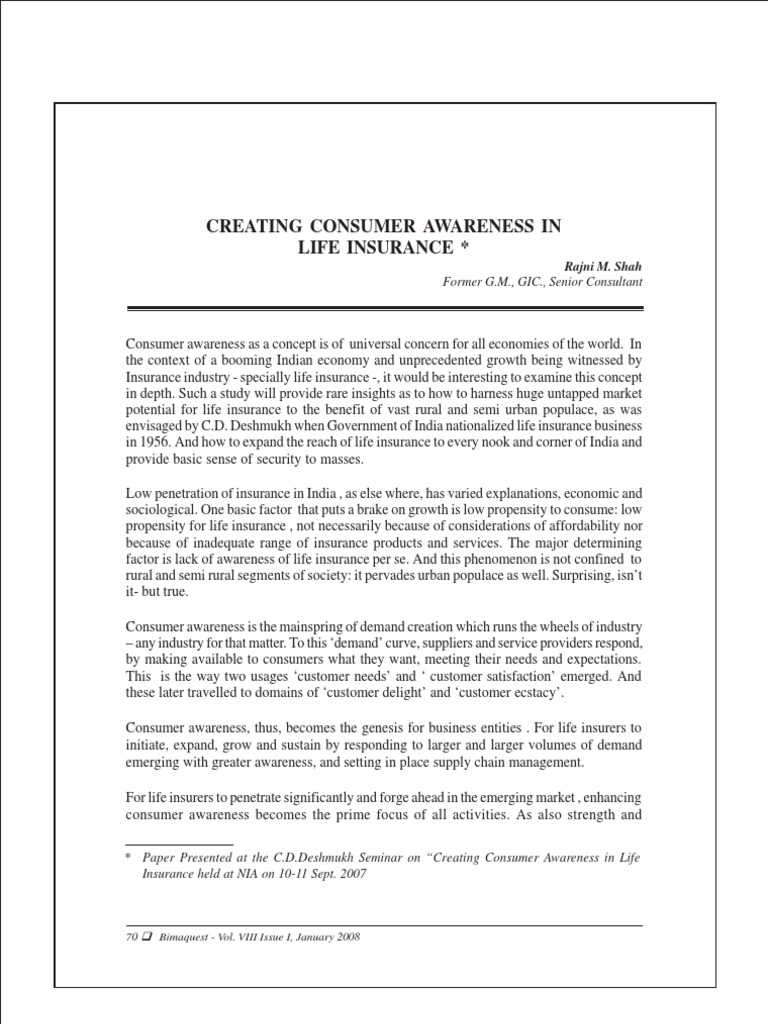 Enhancing Life Insurance Awareness | PDF | Insurance | Strategic Management