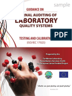 Internal Auditing of Laboratory Quality Management Systems