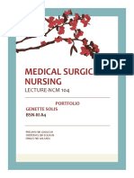 Medical Surgical Nursing: Lecture-Ncm 104