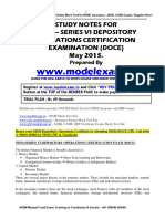 WWW - Modelexam.in: Study Notes For Nism - Series Vi Depository Operations Certification Examination (Doce) May 2015