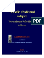 The Conflict of Architectural Intelligence: G: Towards An Integrated Profile of Intelligent Architecture Architecture