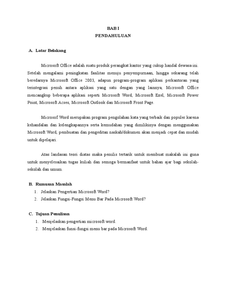Pengertian dan Fungsi Microsoft Word | PDF