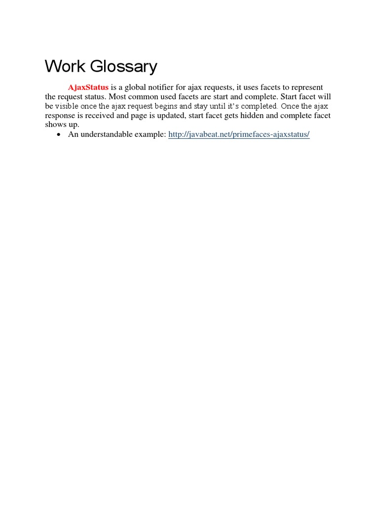 Work Glossary | PDF