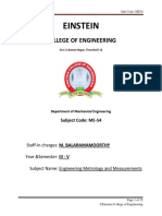 Engineering Metrology and Measurements PDF