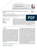 Model order reduction applied to heat conduction in photovoltaic modules