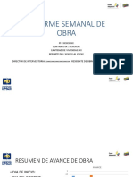 Modelo Informe Semanal de Obra