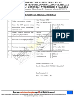 Contoh Surat Perintah Perjalanan Dinas SPPD PDF
