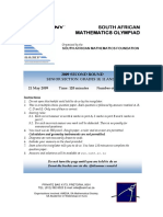 South African South African South African South African Mathematics Olympiad Mathematics Olympiad Mathematics Olympiad Mathematics Olympiad
