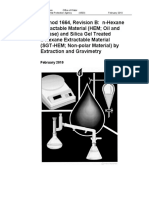 Method 1664 Revision B N Hexane Extractable Material HEM Oil and Grease and Silica Gel Treated N Hexane Extractable Material SGT HEM Non Polar Material by Extraction and Gravimetry