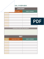 Blog Editorial Calendar Template - 0