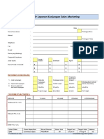 Formulir Laporan Kunjungan Sales Marketing