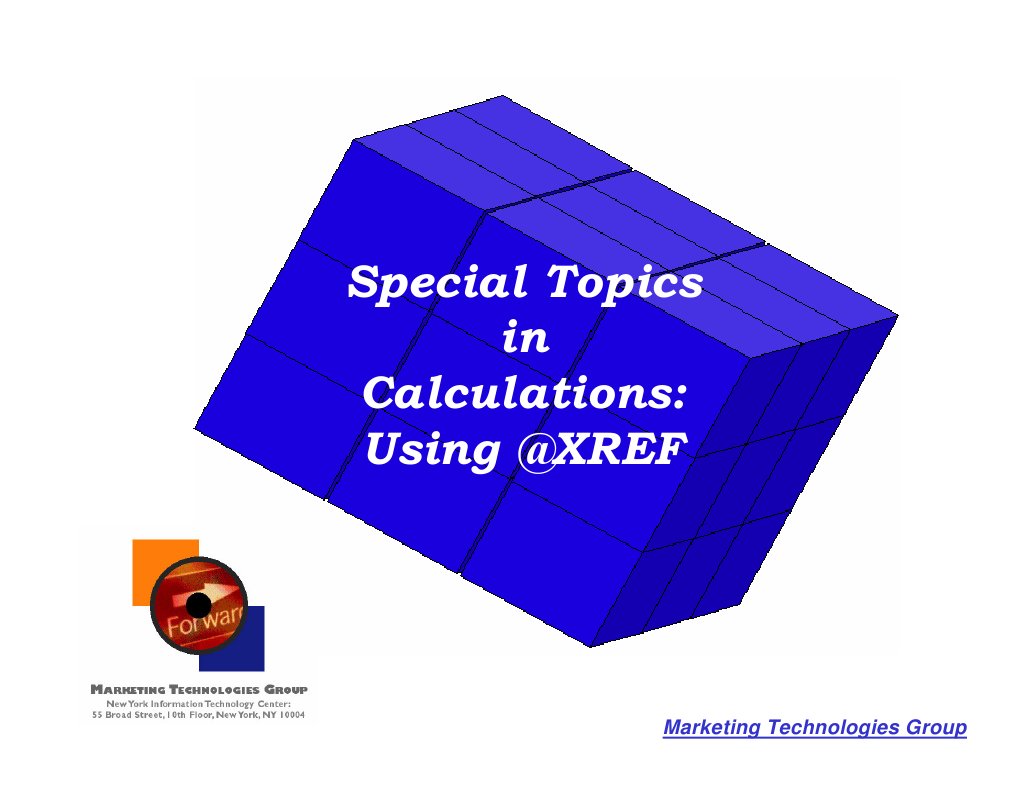 Understanding @XREF in Essbase | PDF | Databases | Password
