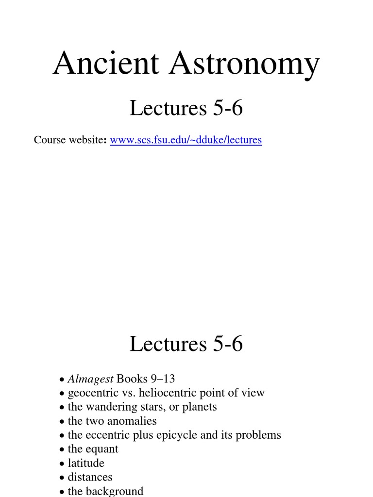 Ancient Astronomy: Geocentric vs. Heliocentric | PDF | Heliocentrism ...