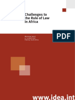 Challenges To The Rule of Law in Africa