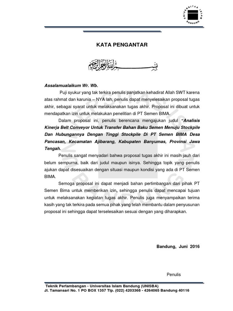 Proposal TA Semen BIMA | PDF
