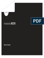 Manual Motorola Celular W270 BR-PT UG