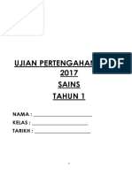 Upt Sains Tahun 1 Sumberpendidikan