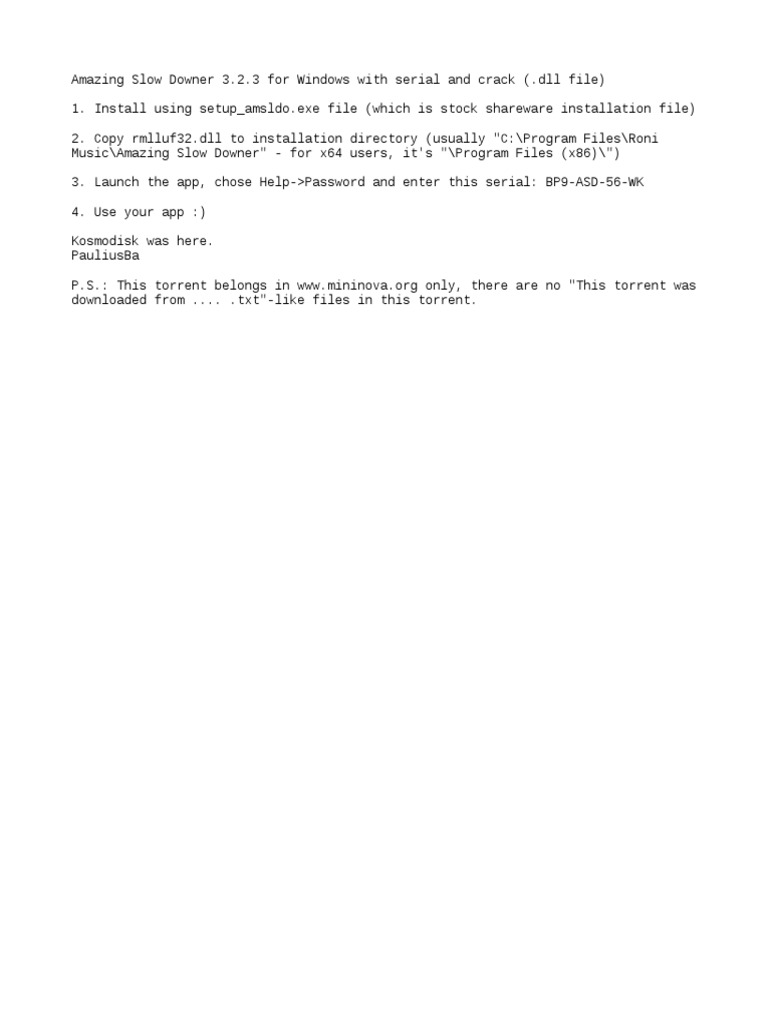 Guide To Cracking The Registration For Amazing Slow Downer Audio.