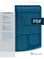 A Case Study - Saint Barnabas Health Care System