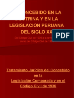 El Concebido en La Legislacion Peruana