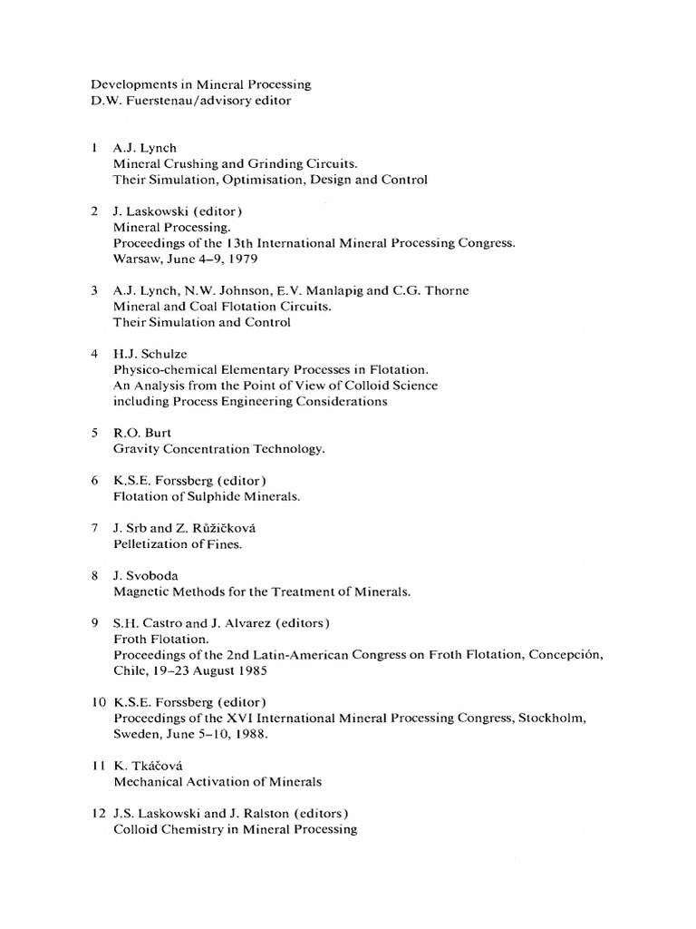Colloid Chemistry in Mineral Processing | PDF | Adsorption