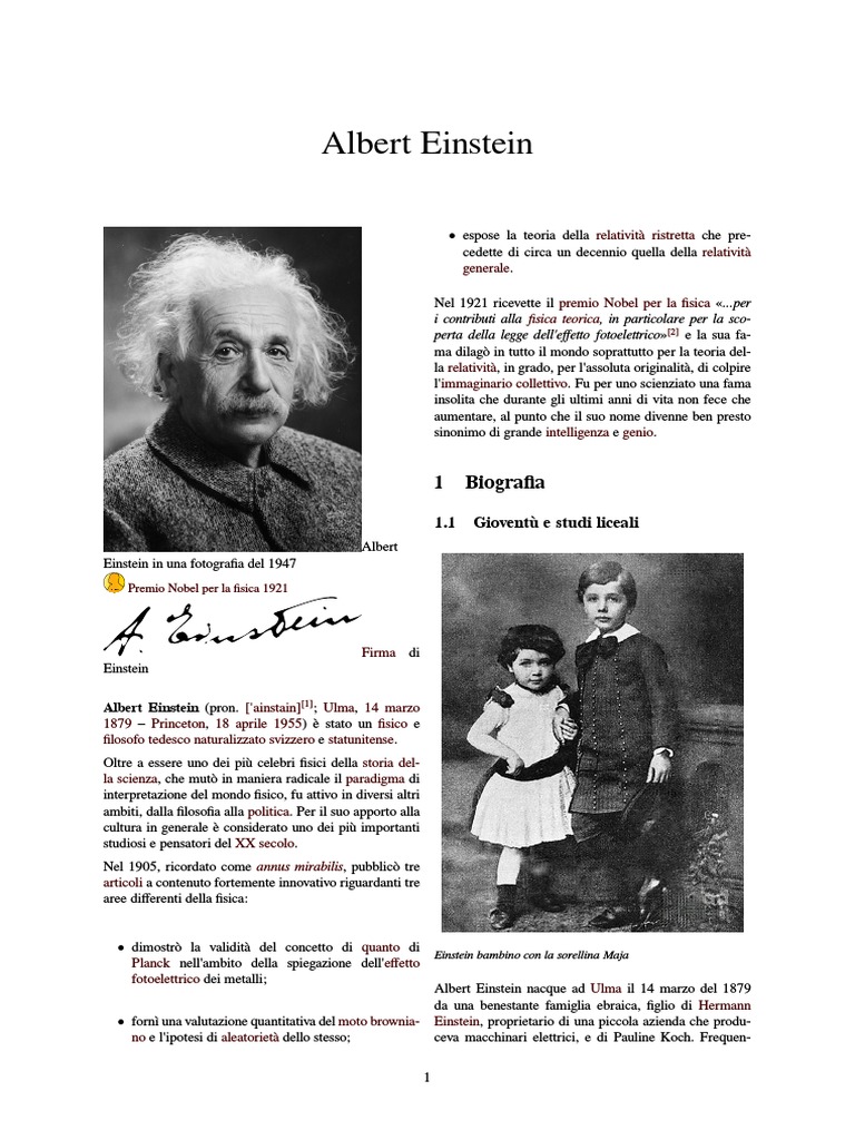 Albert Einstein | PDF