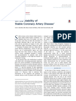 On The Stability of Stable Coronary Artery Disease: Editorial Comment