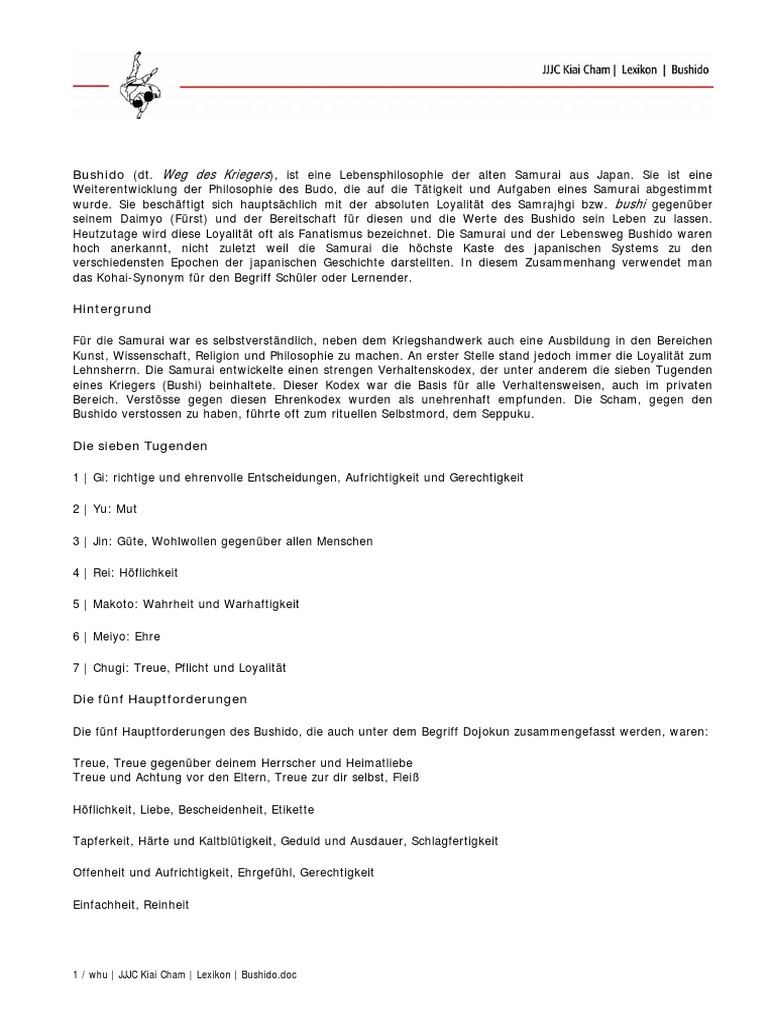 Bushido Der Weg Des Kriegers Pdf