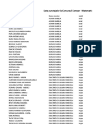 Rezultate Matematica Cls I Et I 2011 2012