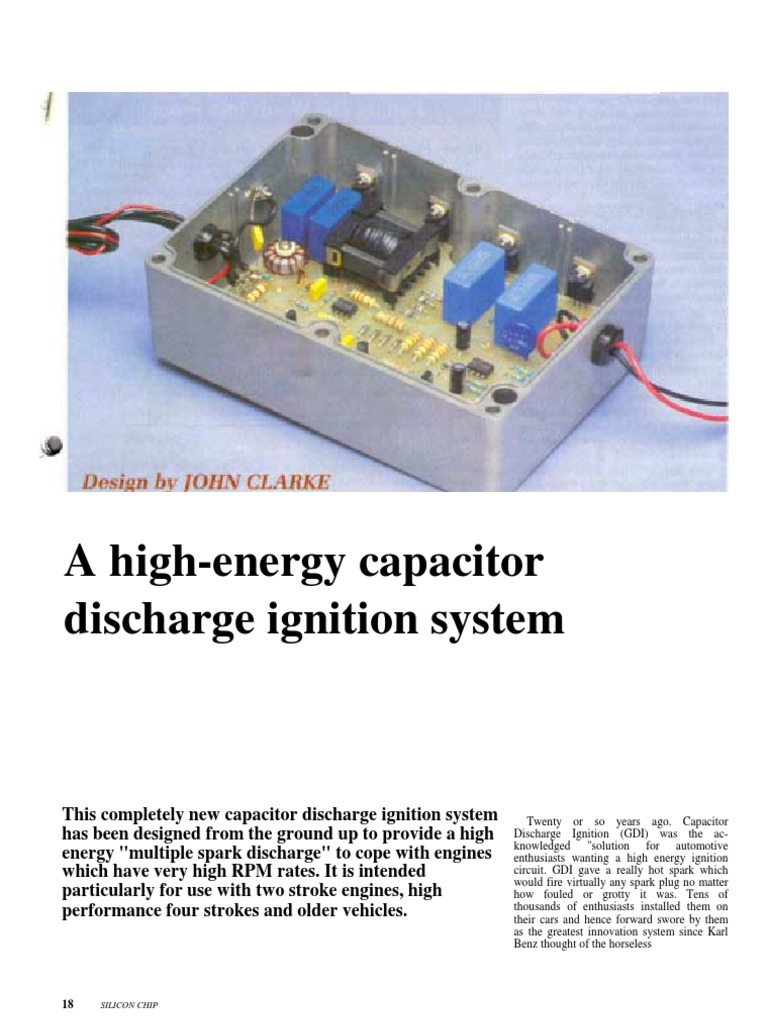 High-Energy CDI System Design Guide | PDF | Ignition System | Power ...