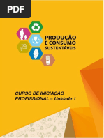 produção e consumo consciente Apostila - Unidade 1