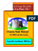 5 Year Plans of India - (Pan1 - To Plan-9), A Study Materials For WBCS PDF