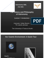 The History and Philosophy of Astronomy Lecture 1