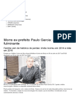 Morre Ex-prefeito Paulo Garcia_ Ataque Fulminante - Diário Da Manhã