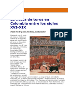 Ensayo. La Fiesta de Toros en Colombia PDF