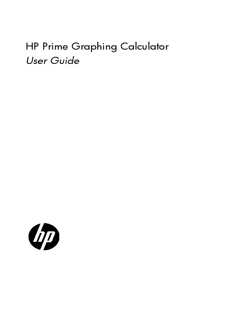HP Prime Manual PDF PDF