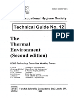 BOHS TG12 - The Thermal Environment