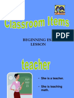 ESL Classroom Objects Lesson