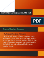 Banking: Savings Accounts 101