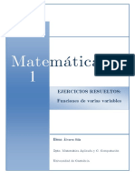 Funciones de Varias Variables (Ejercicios Resueltos) PDF